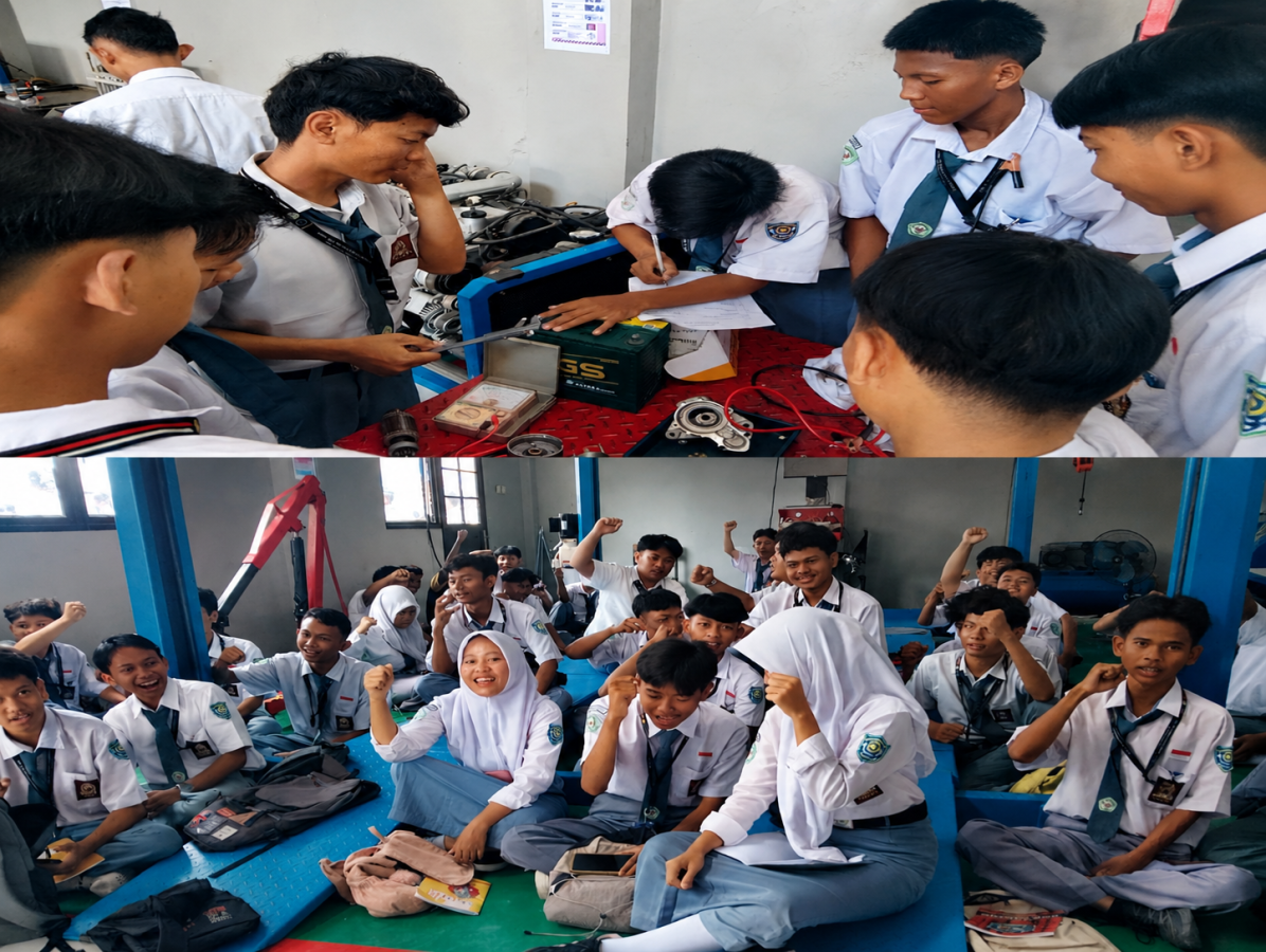 “Dari Bengkel Menuju Masa Depan, Semangat Belajar Siswa TKR SMK Al Inayah Kutamukti”