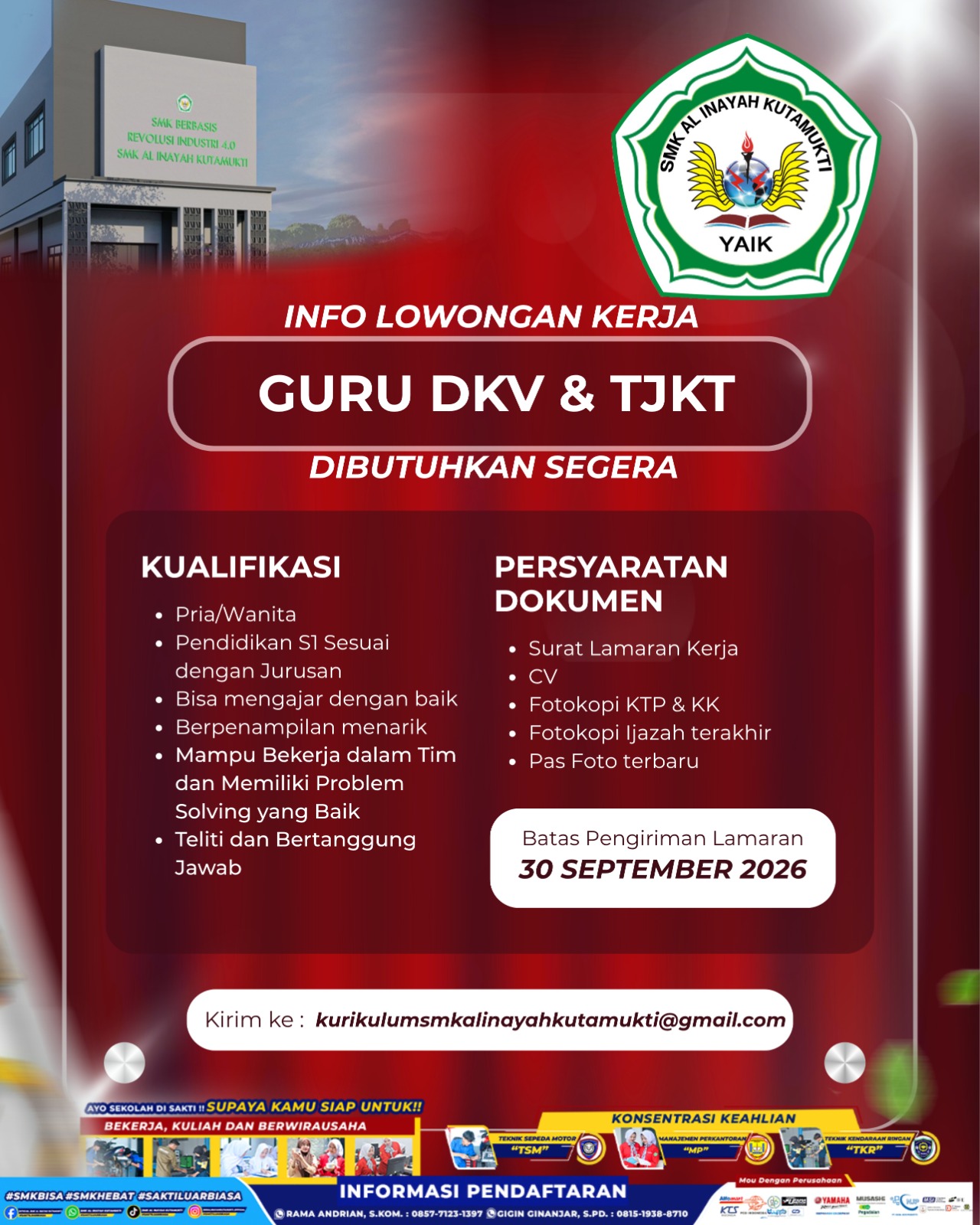 DI BUTUHKAN SEGERA !!!